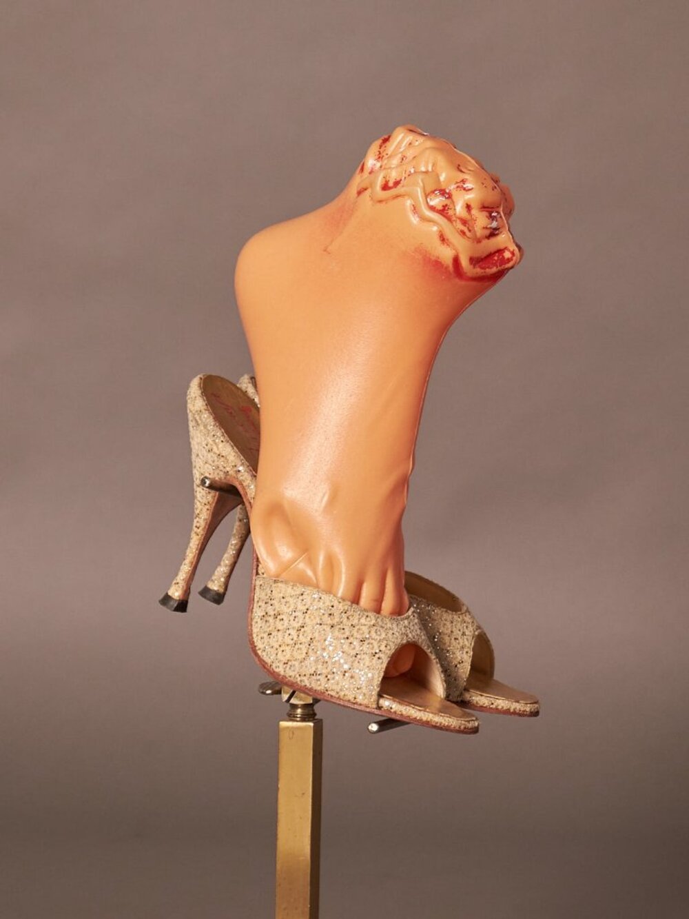 1950s Ferncraft Silver Fleck Spring-o-lator Heels
